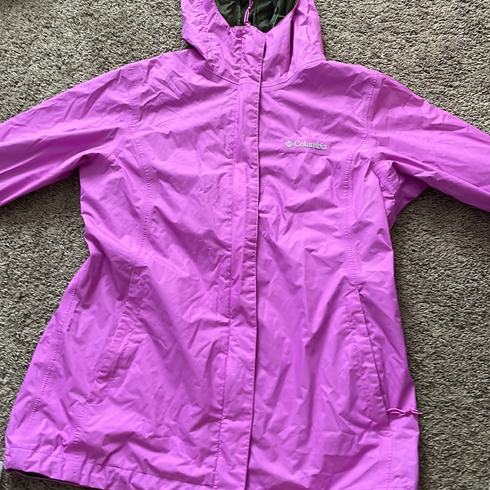 cute columbia rain coat